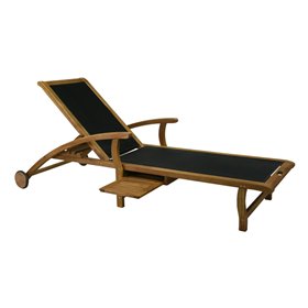 Deck chair FUTURE black