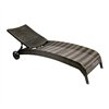 Deck chair WICKER dark brown