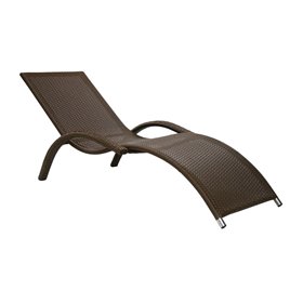 Deck chair MERIDIAN coffee brown