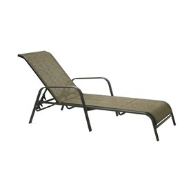 Deck chair DUBLIN golden brown