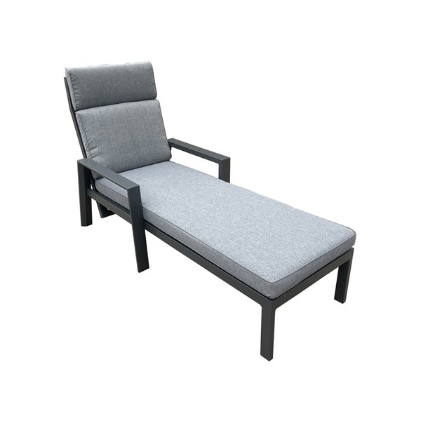 Deck chair CASPER grey