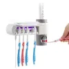 UV Toothbrush Steriliser with Stand and Toothpaste Dispenser Smiluv InnovaGoods