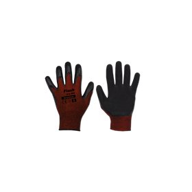Gloves FLASH GRIP RED latex, size 9