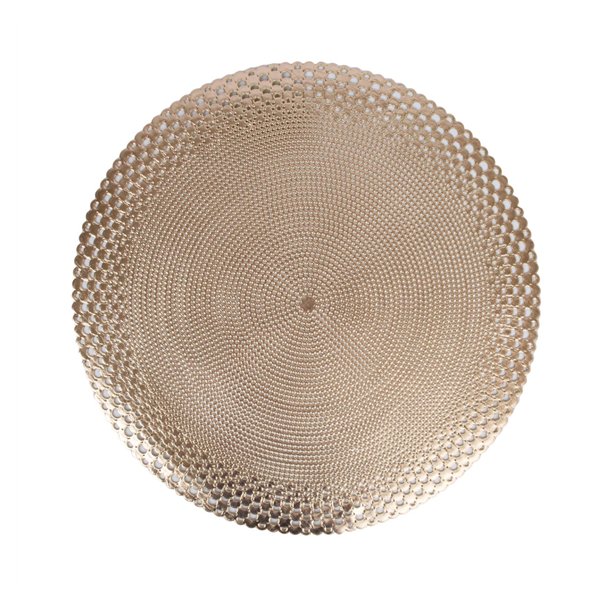 Placemat BUBBLES D38cm, golden