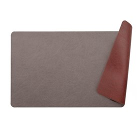 Placemat MATRIX 30x45cm beige/reddish brown