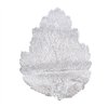Placemat BIG LEAF, 36x45cm, silver