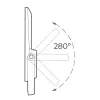 Valonheitin/projektorivalo EDM 31857 Slim 100 W 1200 Lm Aurinkokenno (6500 K)