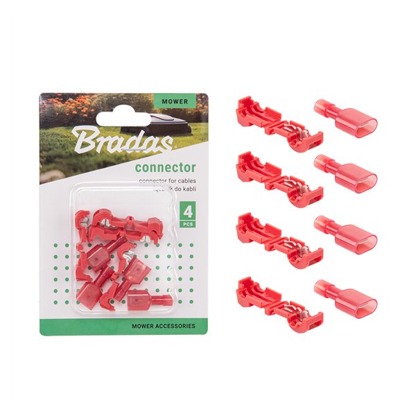 Connector for cables with maximum diameter 2,7mm RED