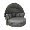 Sofa MUSE-2 with canopy, grey