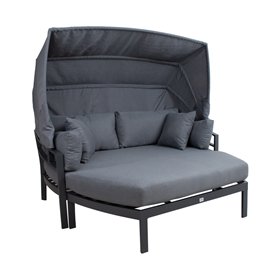 Sofa TOMSON with canopy, dark grey