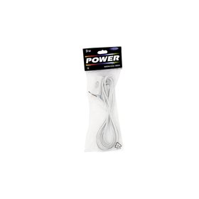 Extension lead cable 3,0m with switch, white
