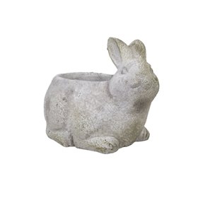 Planter STONE 18x13xH14,5cm, rabbit