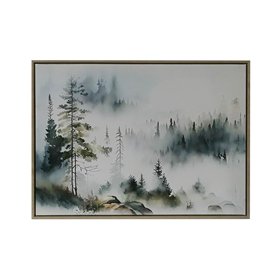 Wall art WALLY 45x60cm, misty forest