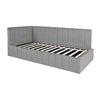 Bed JASPER 90x200cm, grey