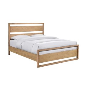 Bed OZZO 160x200cm, light wood