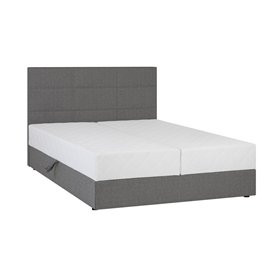Continental bed LEIKO 160x200cm, grey