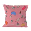 Pagalvės užvalkalas HappyFriday Baleno Teen Pink Kangaroo Spalvotas 60 x 60 cm
