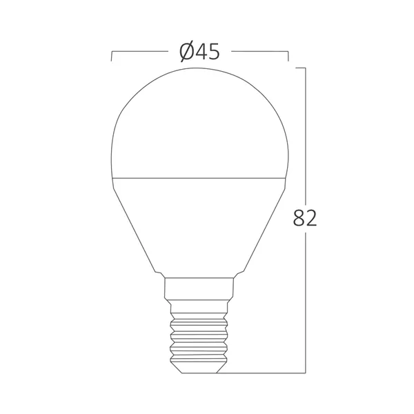 BRY-ADVANCE-5W-E14-P45-3000K-LED BULB