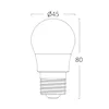 BRY-ADVANCE-5W-E27-G45-3000K-LED BULB