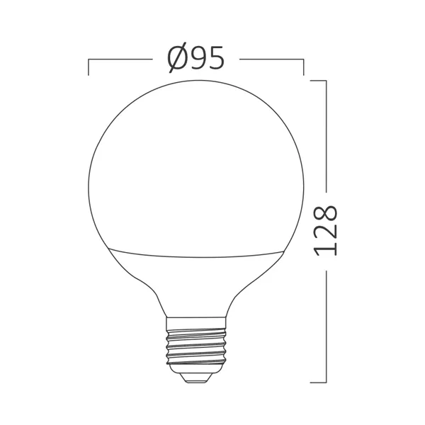 BRY-ADVANCE-14W-E27-G95-6500K-LED BULB