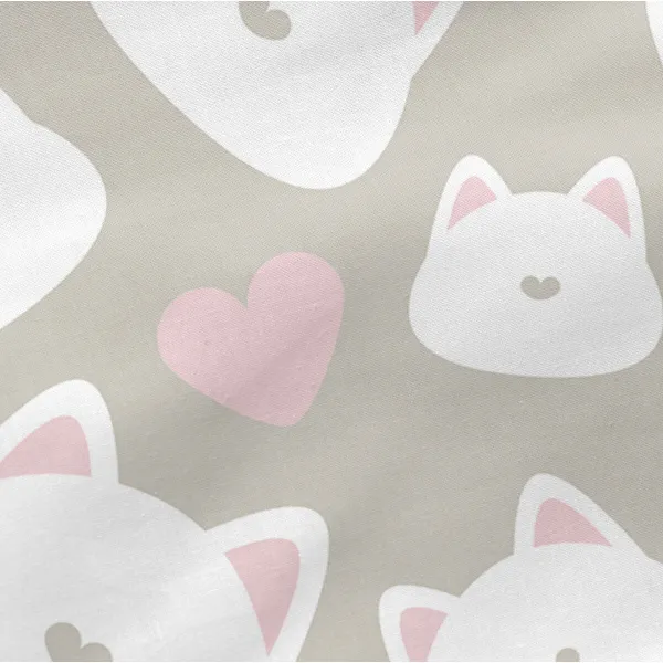 Pillowcase HappyFriday Happynois  Kitty Multicolour 50 x 75 cm