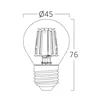 BRY-ADVANCE-4W-E27-G45-CLR-3000K-LED BULB