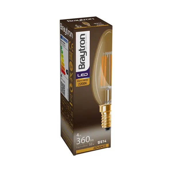 BRY-ADVANCE-4W-E14-C35-AMB-2200K-LED BULB