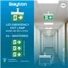 BRY-EXIT-LED-2W-HNG-IP20-WHT-EMERGENCY EXIT
