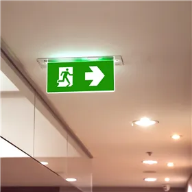 BRY-EXIT-LED-2W-RCS-IP20-WHT-EMERGENCY EXIT