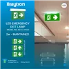 BRY-EXIT-LED-2W-RCS-IP20-WHT-EMERGENCY EXIT