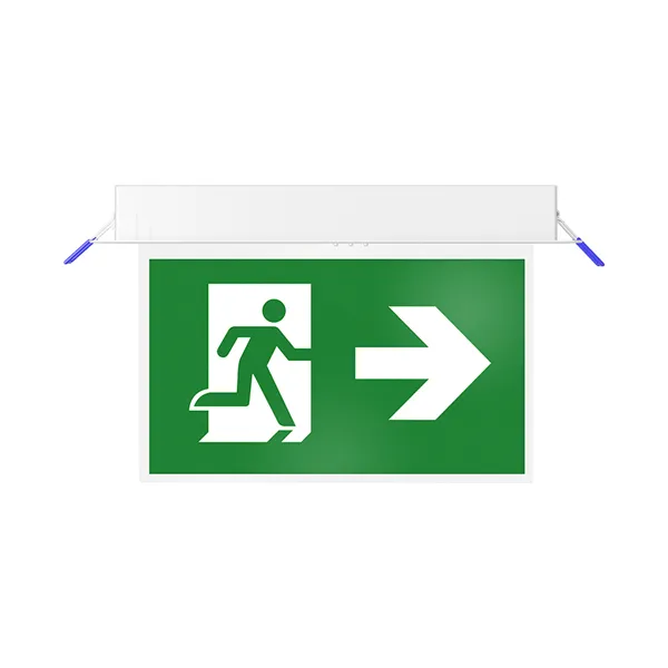 BRY-EXIT-LED-2W-RCS-IP20-WHT-EMERGENCY EXIT