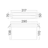 BRY-EXIT-LED-2W-RCS-IP20-WHT-EMERGENCY EXIT