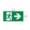 BRY-EXIT-LED-2W-RCS-IP20-WHT-EMERGENCY EXIT