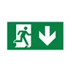 BRY-EXIT-LED-2W-RCS-IP20-WHT-EMERGENCY EXIT