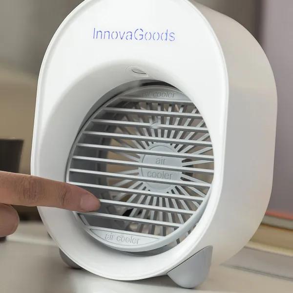 Mini Ultrasound Air Cooler-Humidifier with LED Koolizer InnovaGoods