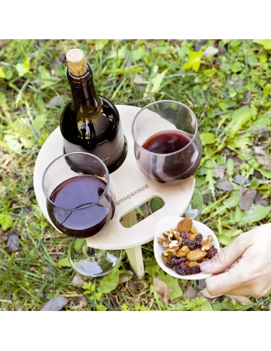 Folding and Portable Wine Table for Outdoors Winnek InnovaGoods