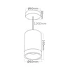 BRY-BETA-6020-PD-RND-WHT-GU10-SPOTLIGHT