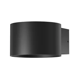 BRY-AVVA-WL01-8W-RND-BLC-3000K-WALL LIGHT