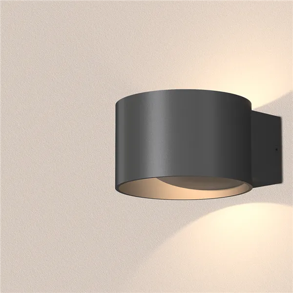 BRY-AVVA-WL01-8W-RND-BLC-3000K-WALL LIGHT