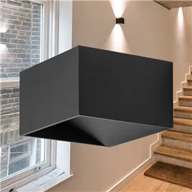 BRY-AVVA-WL02-8W-SQR-BLC-3000K-WALL LIGHT