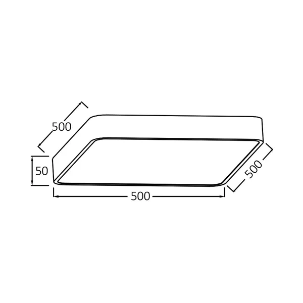 BRY-BLADE-SS-SQR-BLC-45W-RMT-CEILING LIGHT