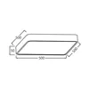 BRY-BLADE-SS-SQR-BLC-45W-RMT-CEILING LIGHT