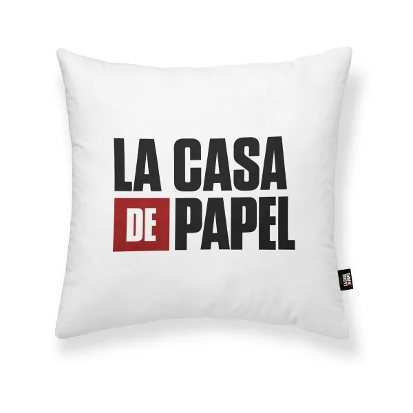 Tyynysuoja La casa de papel LCDP A Valkoinen Monivärinen 45 x 45 cm