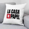 Spilvendrāna La casa de papel LCDP A Balts Daudzkrāsains 45 x 45 cm