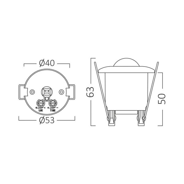 BRY-MS04-360-MAX 800W-IP20-MOTION SENSOR