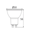 BRY-PREMIUM-6,5W-GU10-38D-3000K-LED BULB