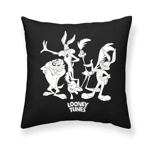 Pagalvėlės užvalkalas Looney Tunes Looney B&w A Juoda Spalvotas 45 x 45 cm