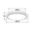 BRY-LINA-LN-2540-GLD-30W-3IN1-CEILING LIGHT