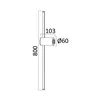 BRY-TINY-WL800-16W-BLC-3000K-WALL LIGHT