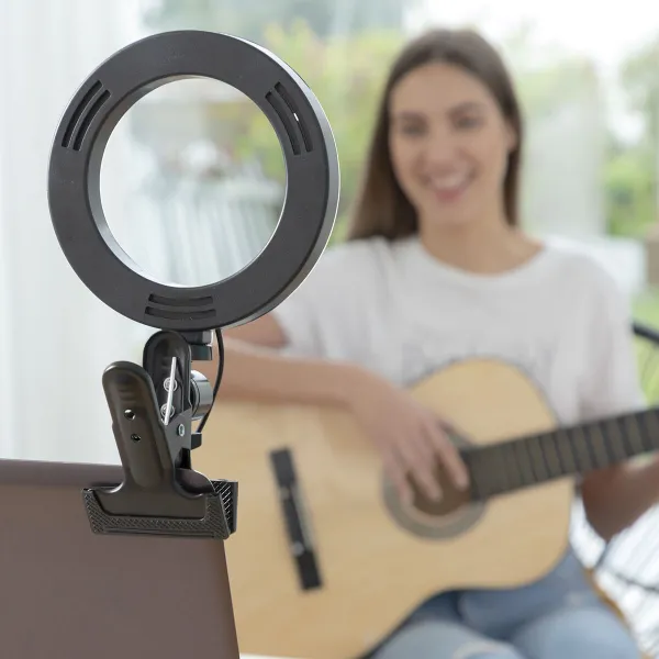 Selfie Ring Light with Clip Lumahoop InnovaGoods